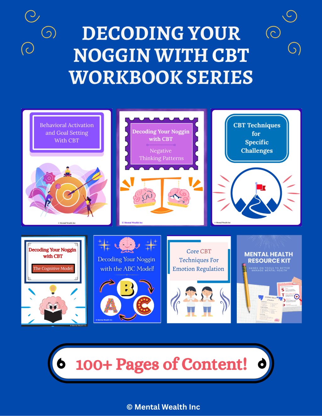 7 CBT Workbooks, 18 Worksheets, One Fantastic&nbsp;Series